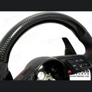 Audi RS4 Steering Wheel Upper Part - Carbon Fiber 